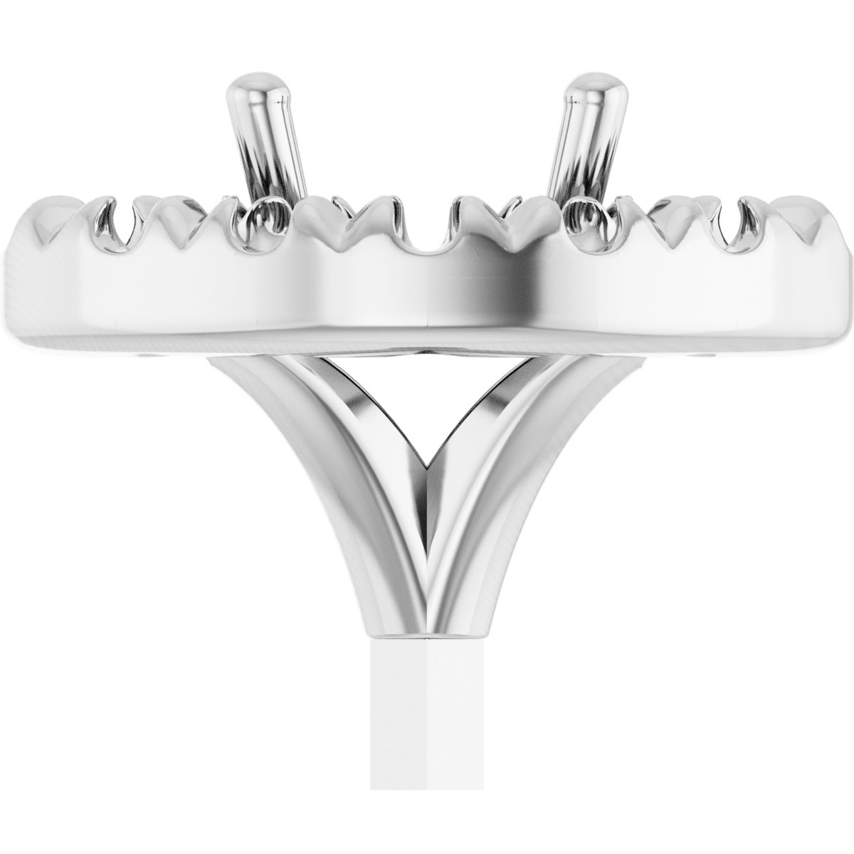 French-Set Halo-Style Peg Setting