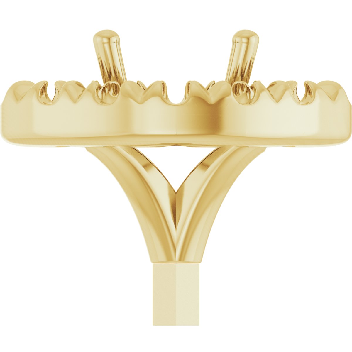 French-Set Halo-Style Peg Setting