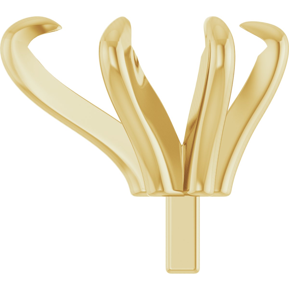 14K Yellow 8x5 mm Pear 6-Prong Pre-Notched Claw Peg Setting | Stuller