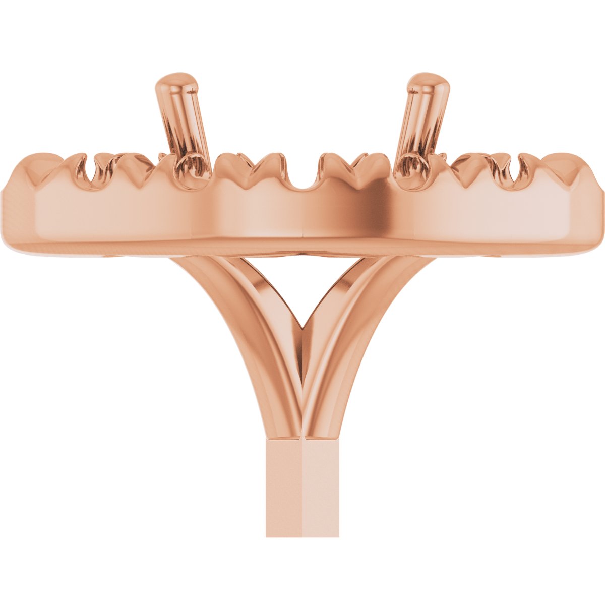 French-Set Halo-Style Peg Setting