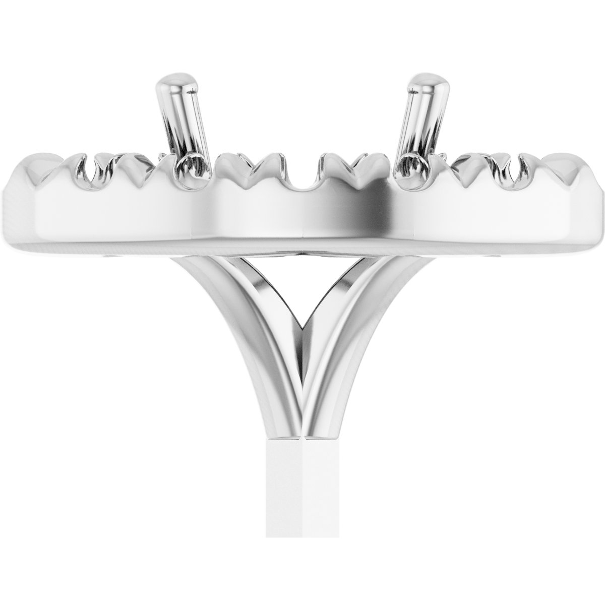 French-Set Halo-Style Peg Setting