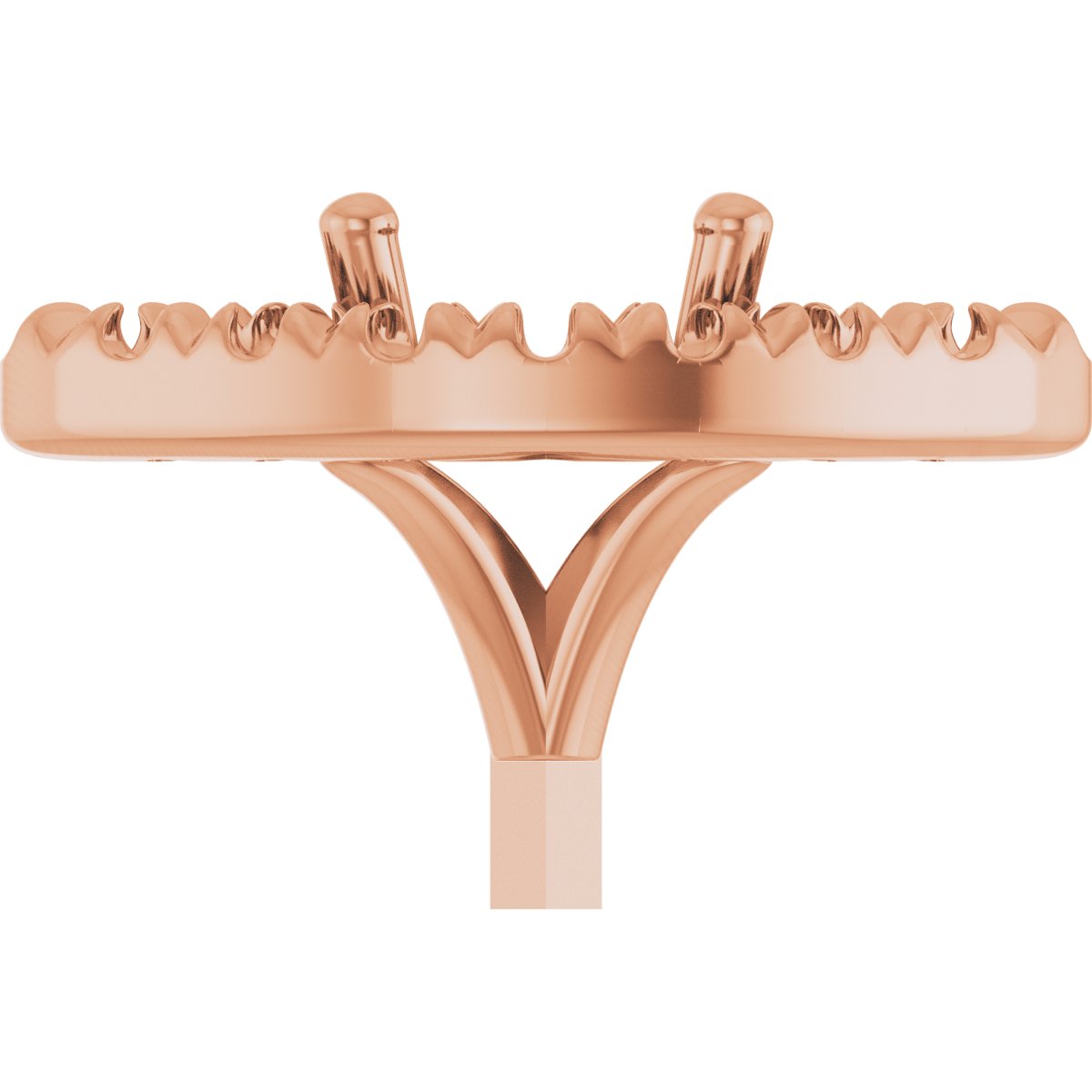 French-Set Halo-Style Peg Setting