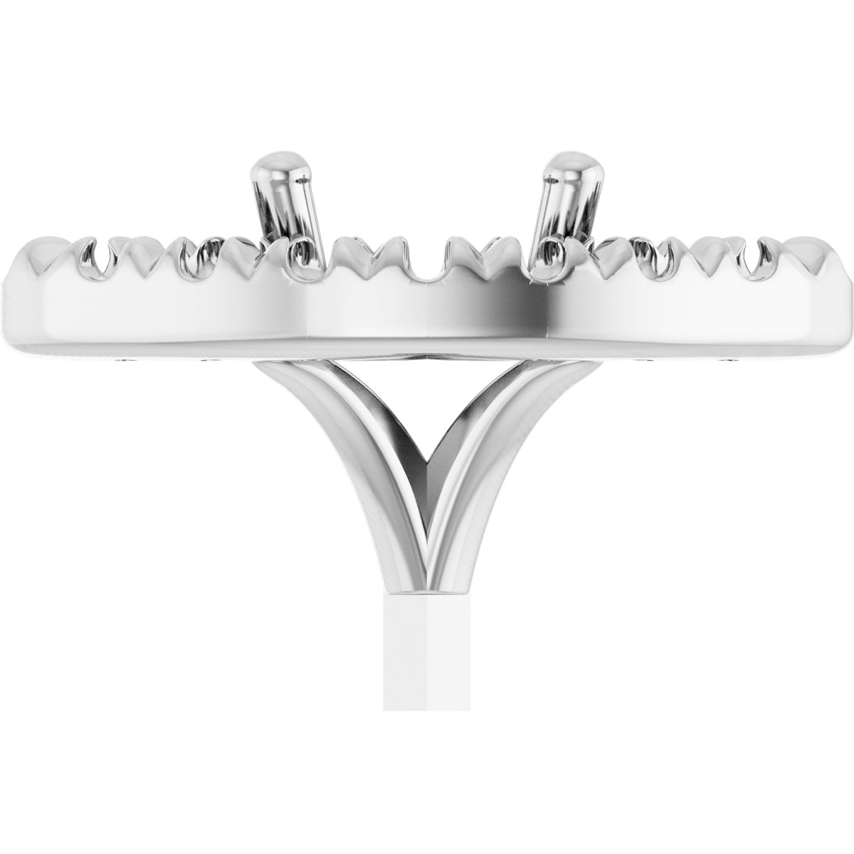 French-Set Halo-Style Peg Setting