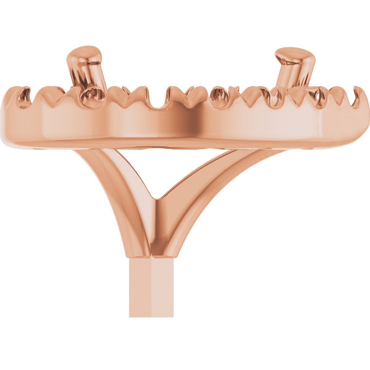 French-Set Halo-Style Peg Setting