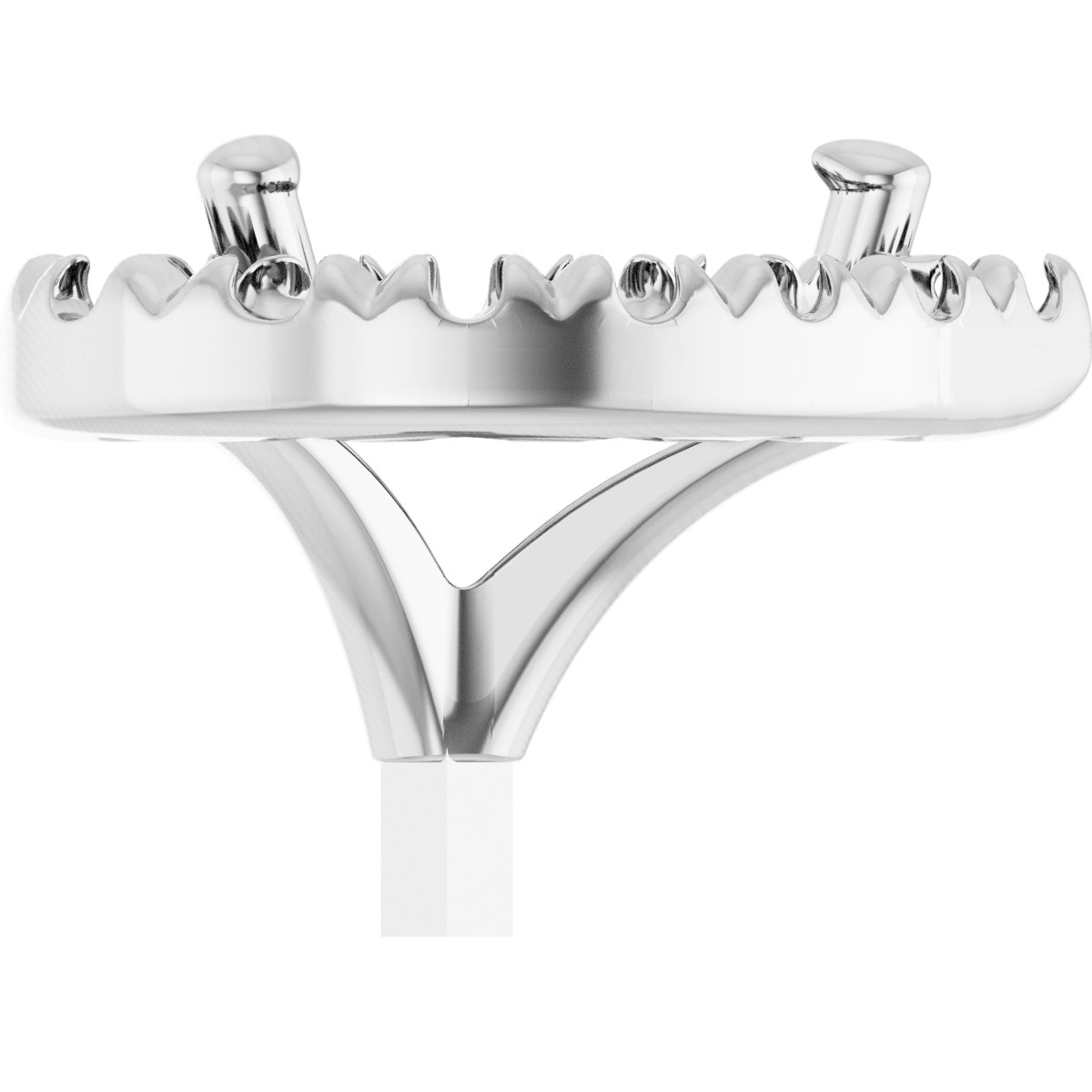 French-Set Halo-Style Peg Setting