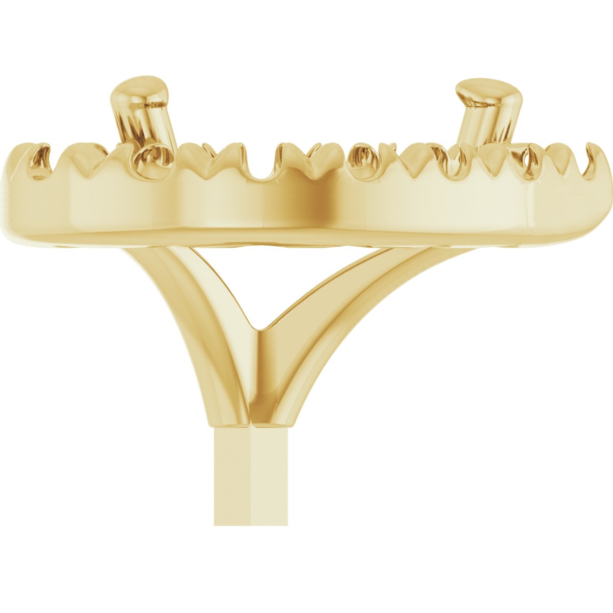 French-Set Halo-Style Peg Setting