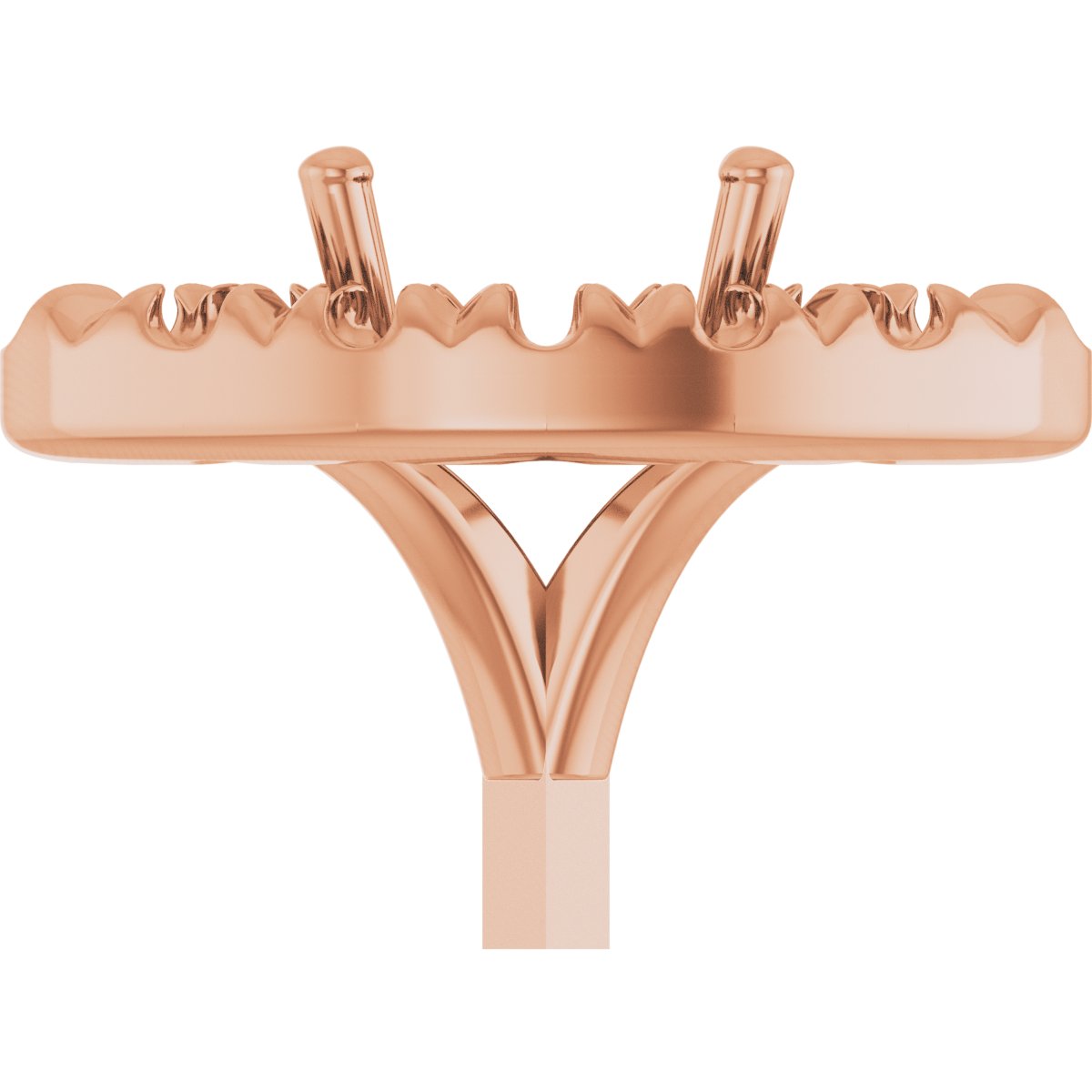 French-Set Halo-Style Peg Setting