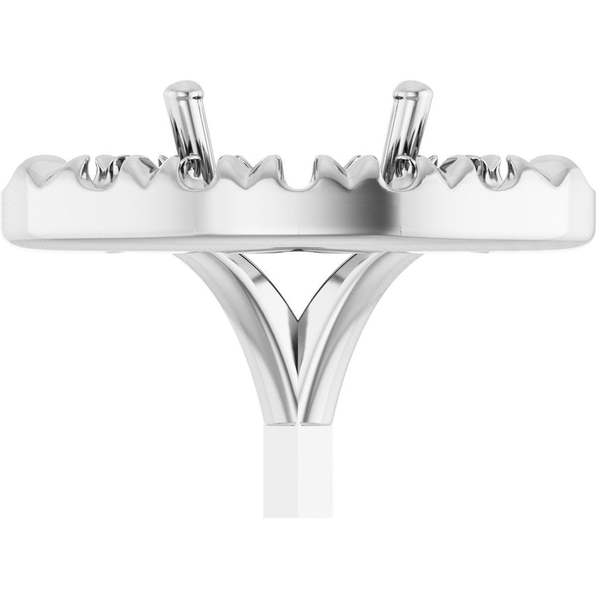 French-Set Halo-Style Peg Setting