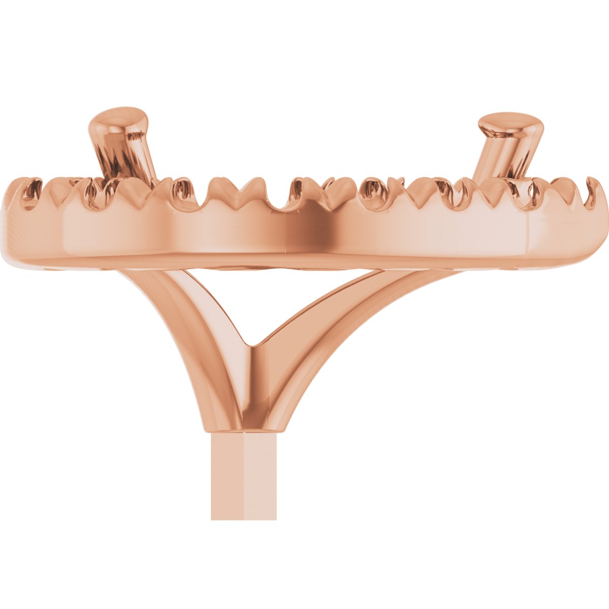 French-Set Halo-Style Peg Setting