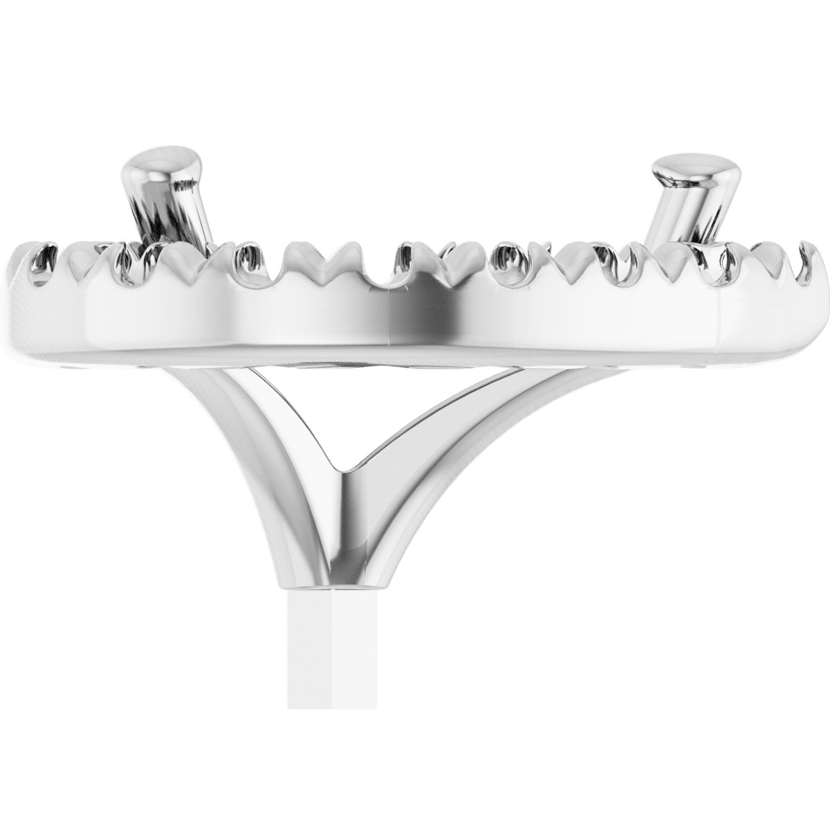 French-Set Halo-Style Peg Setting