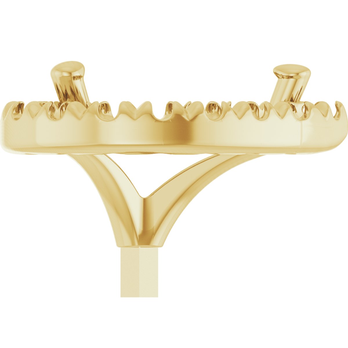 French-Set Halo-Style Peg Setting