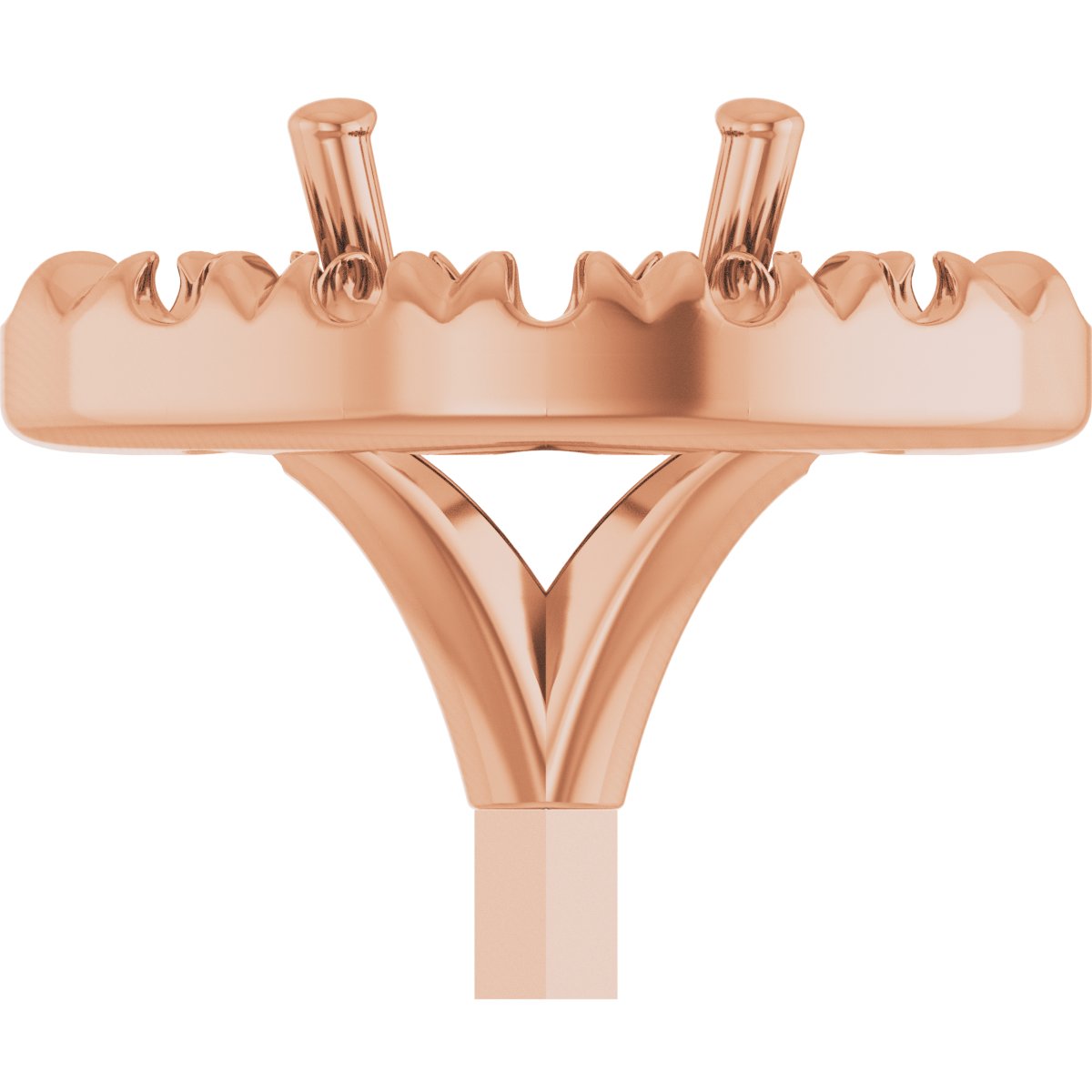 French-Set Halo-Style Peg Setting