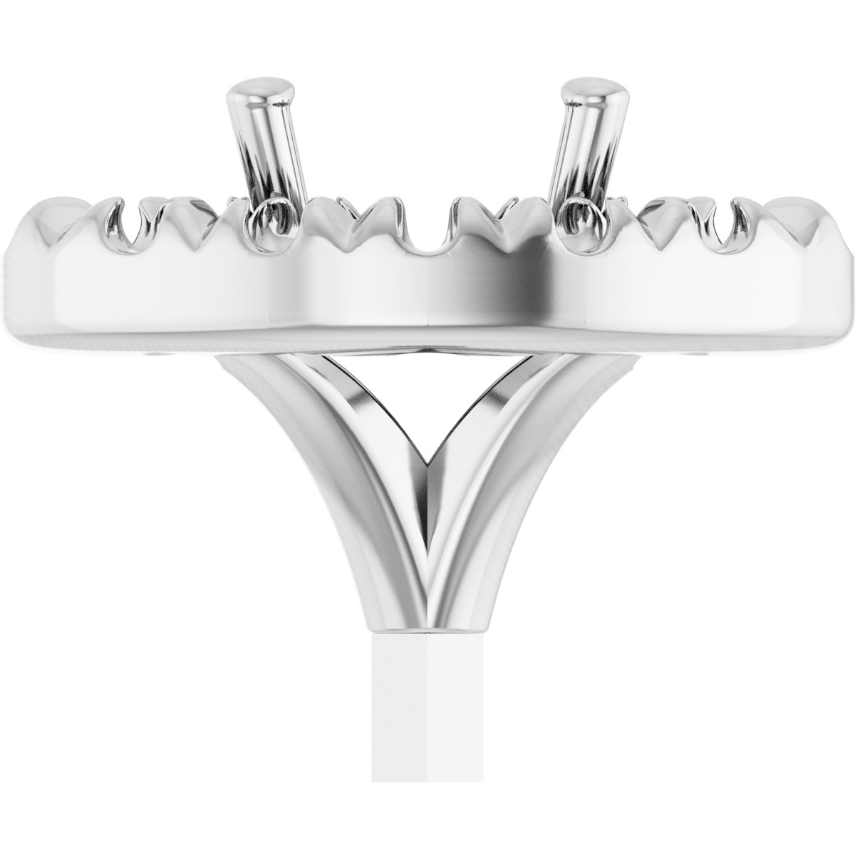 French-Set Halo-Style Peg Setting