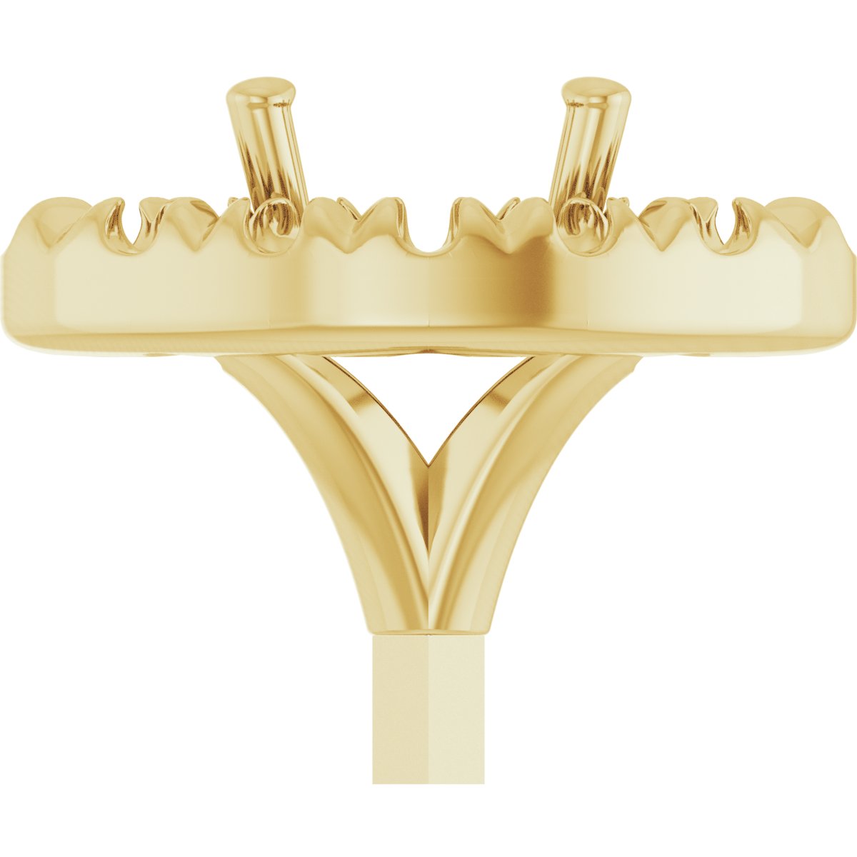 French-Set Halo-Style Peg Setting