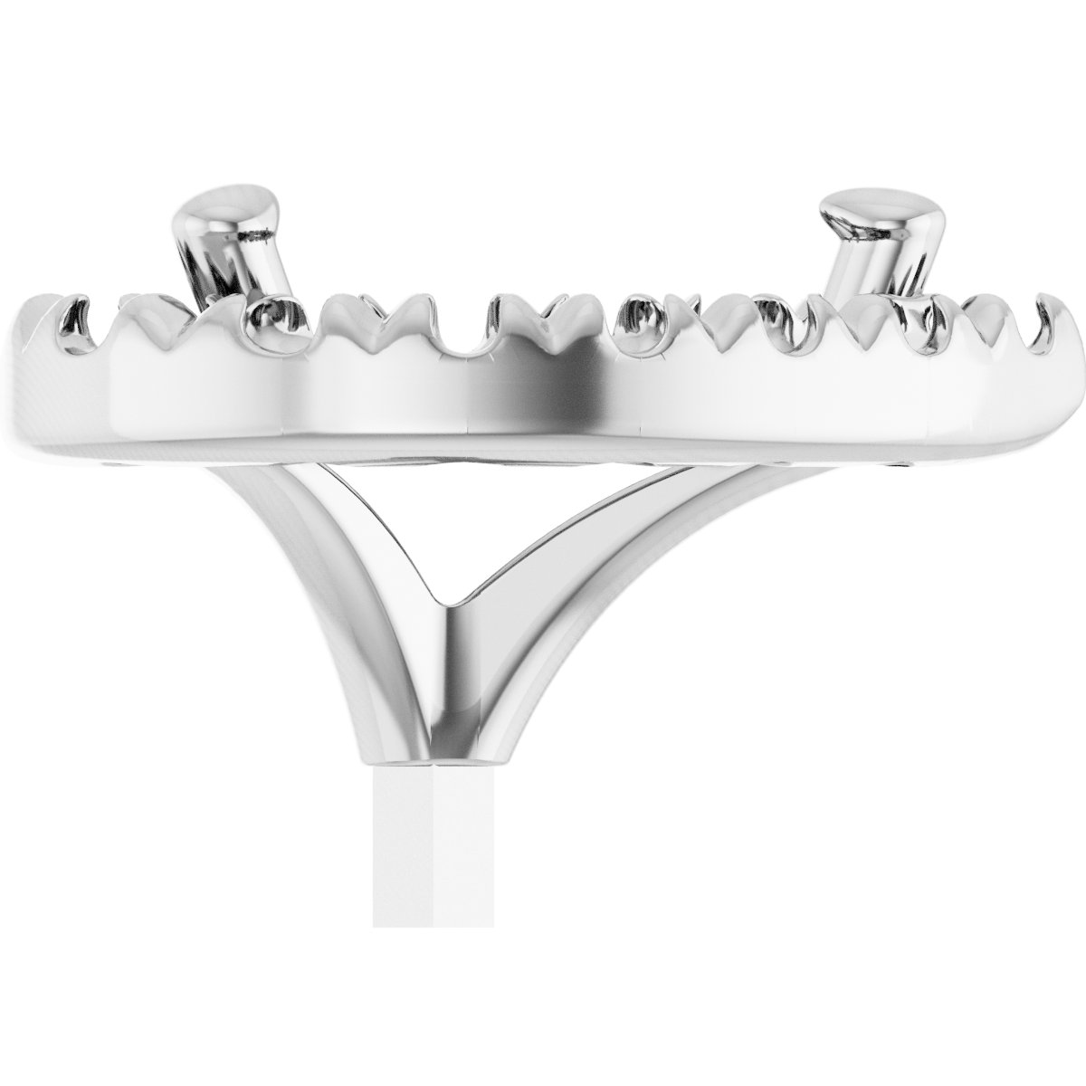 French-Set Halo-Style Peg Setting