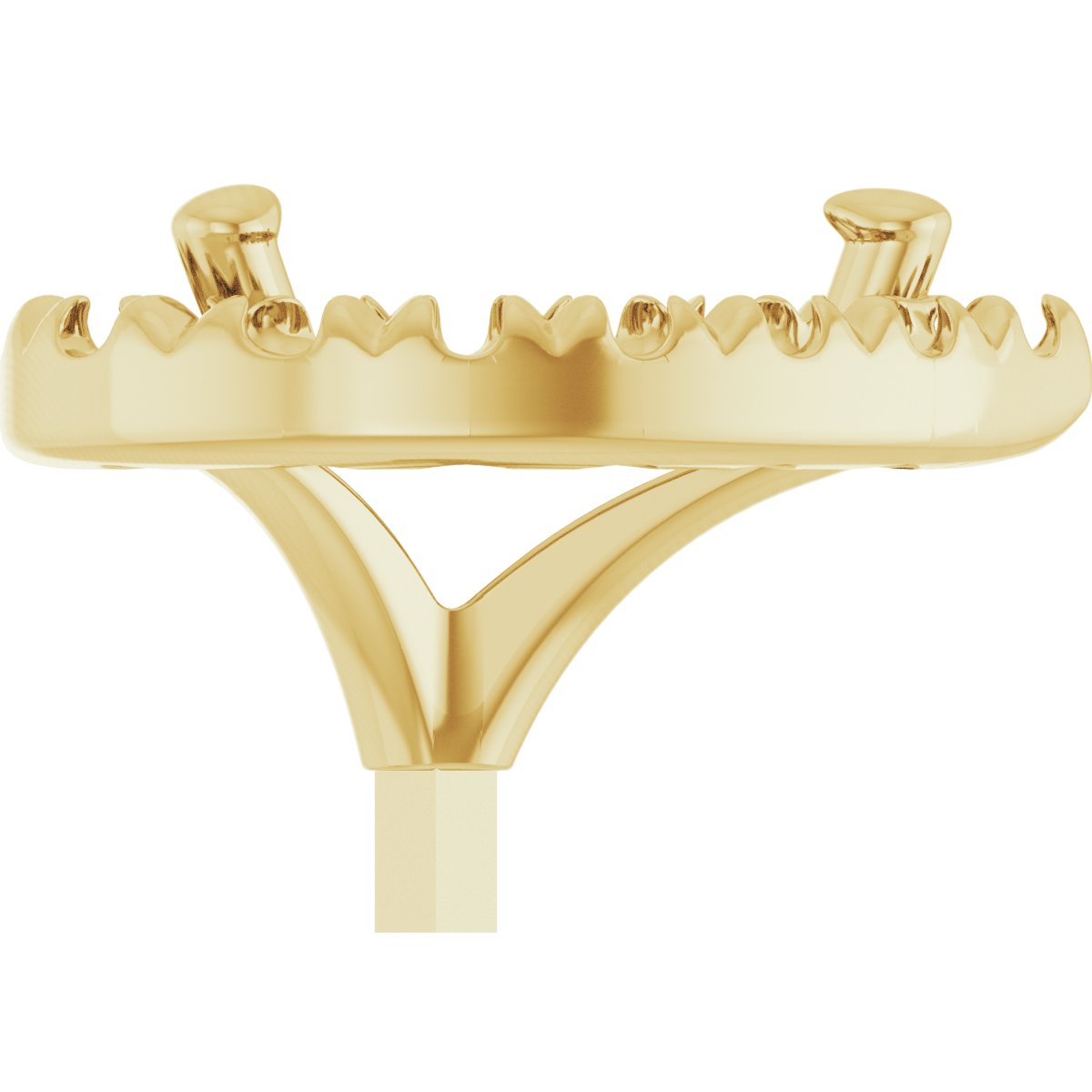 French-Set Halo-Style Peg Setting