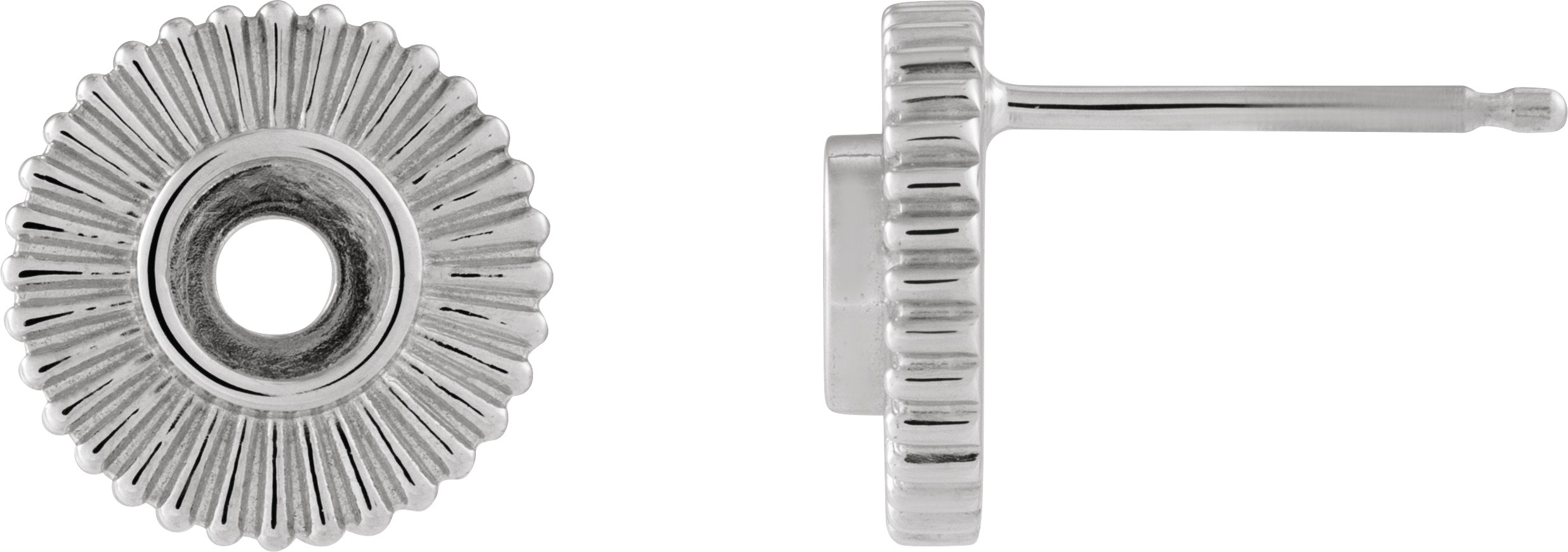 Accented Starburst Stud Earrings
