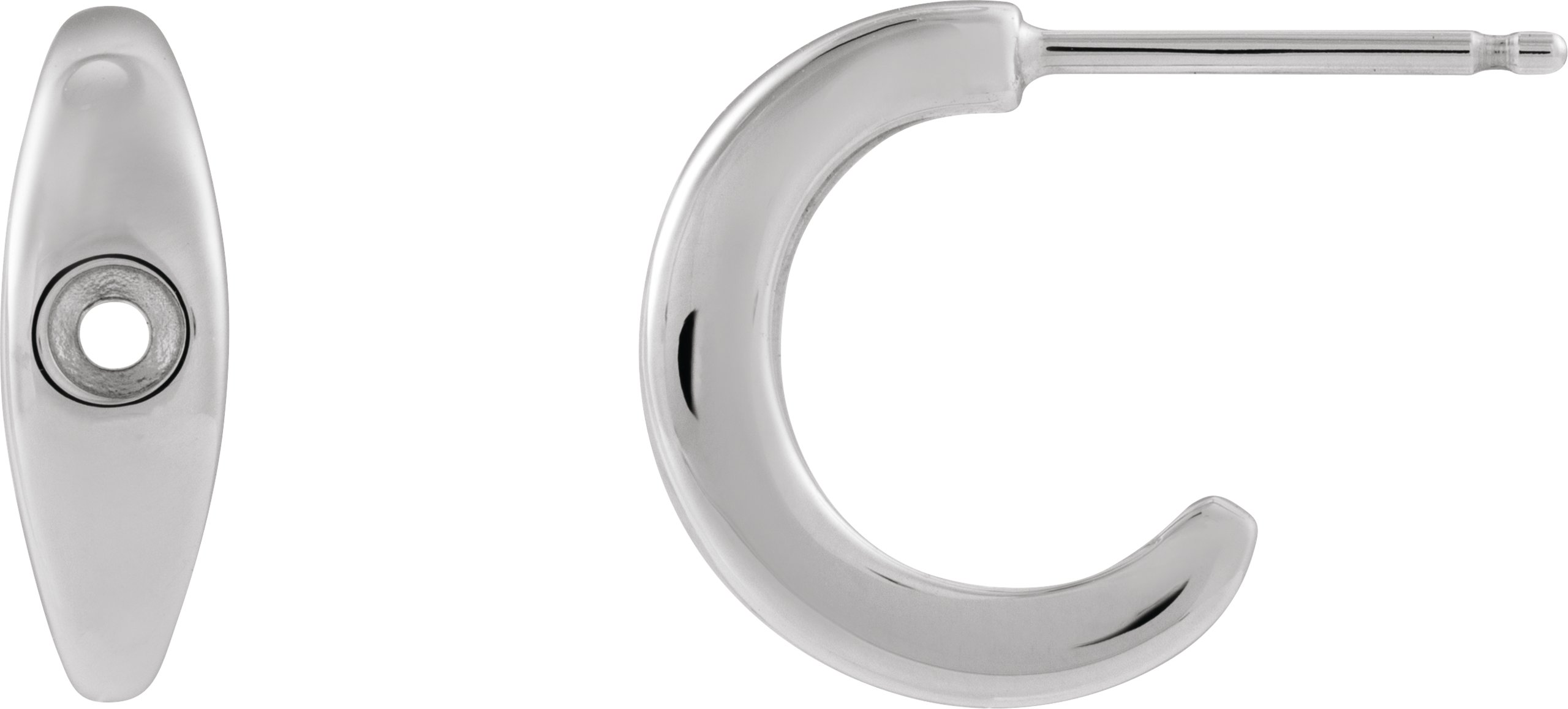 Accented Hoop Earrings