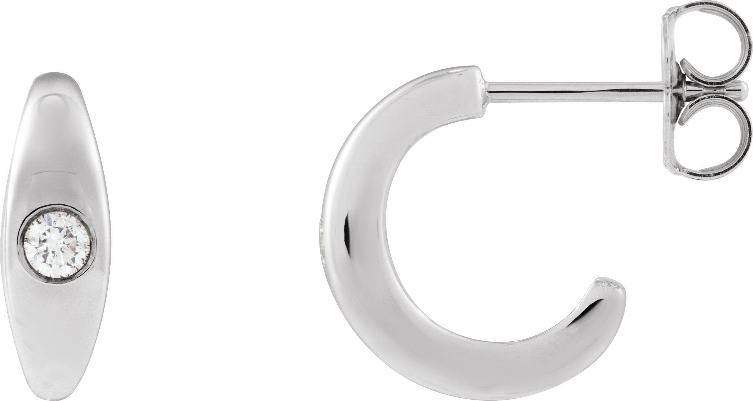 Accented Hoop Earrings
