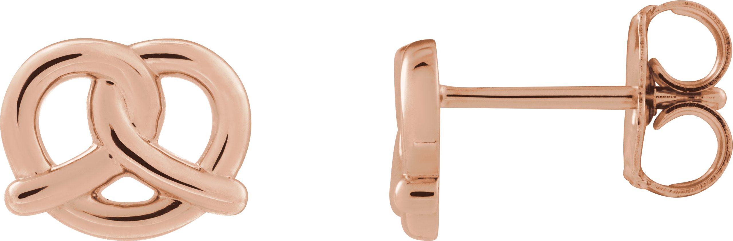 Pretzel Stud Earrings