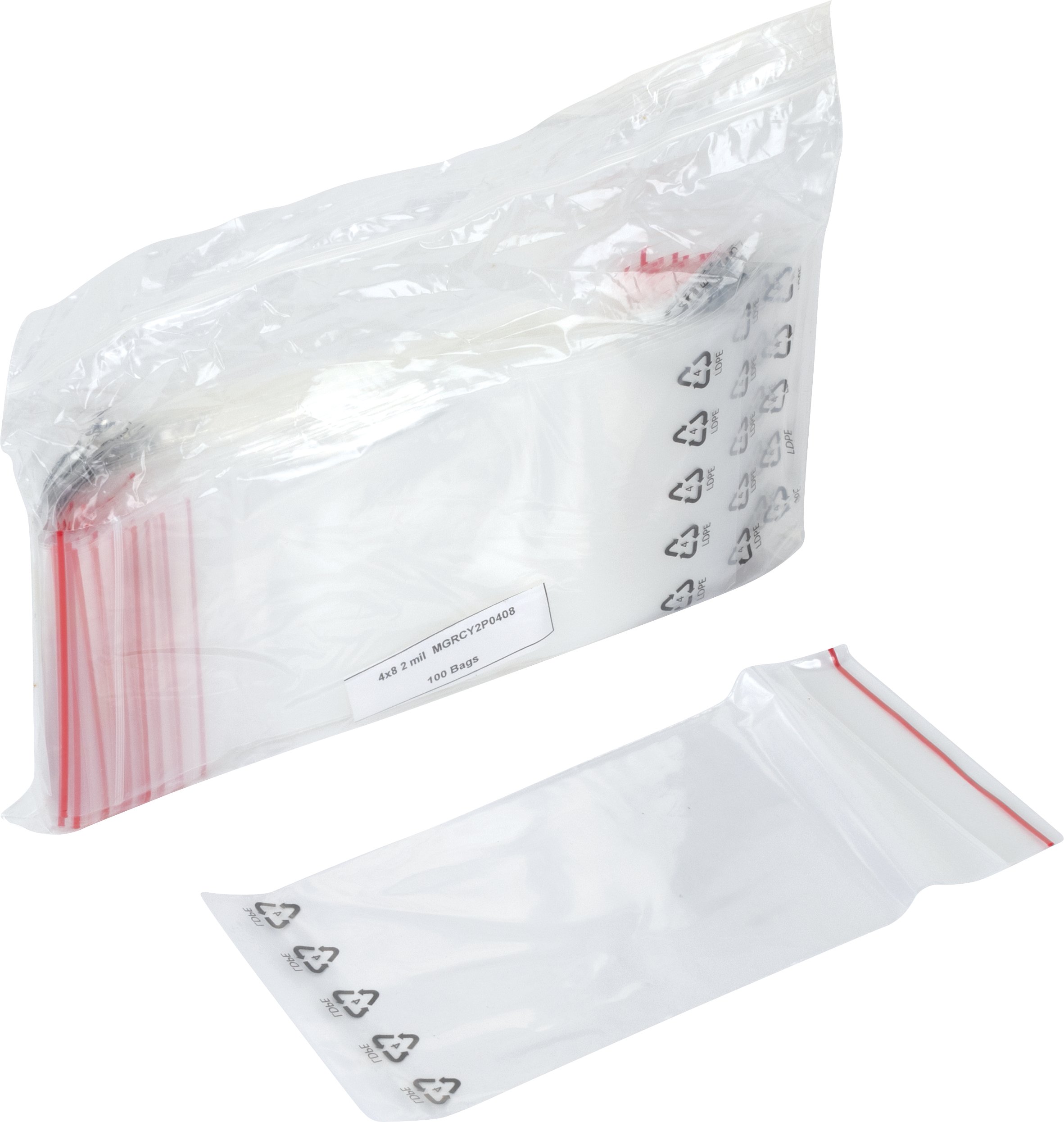 Minigrip® Red Line™ 2 Mil Recyclable Bags