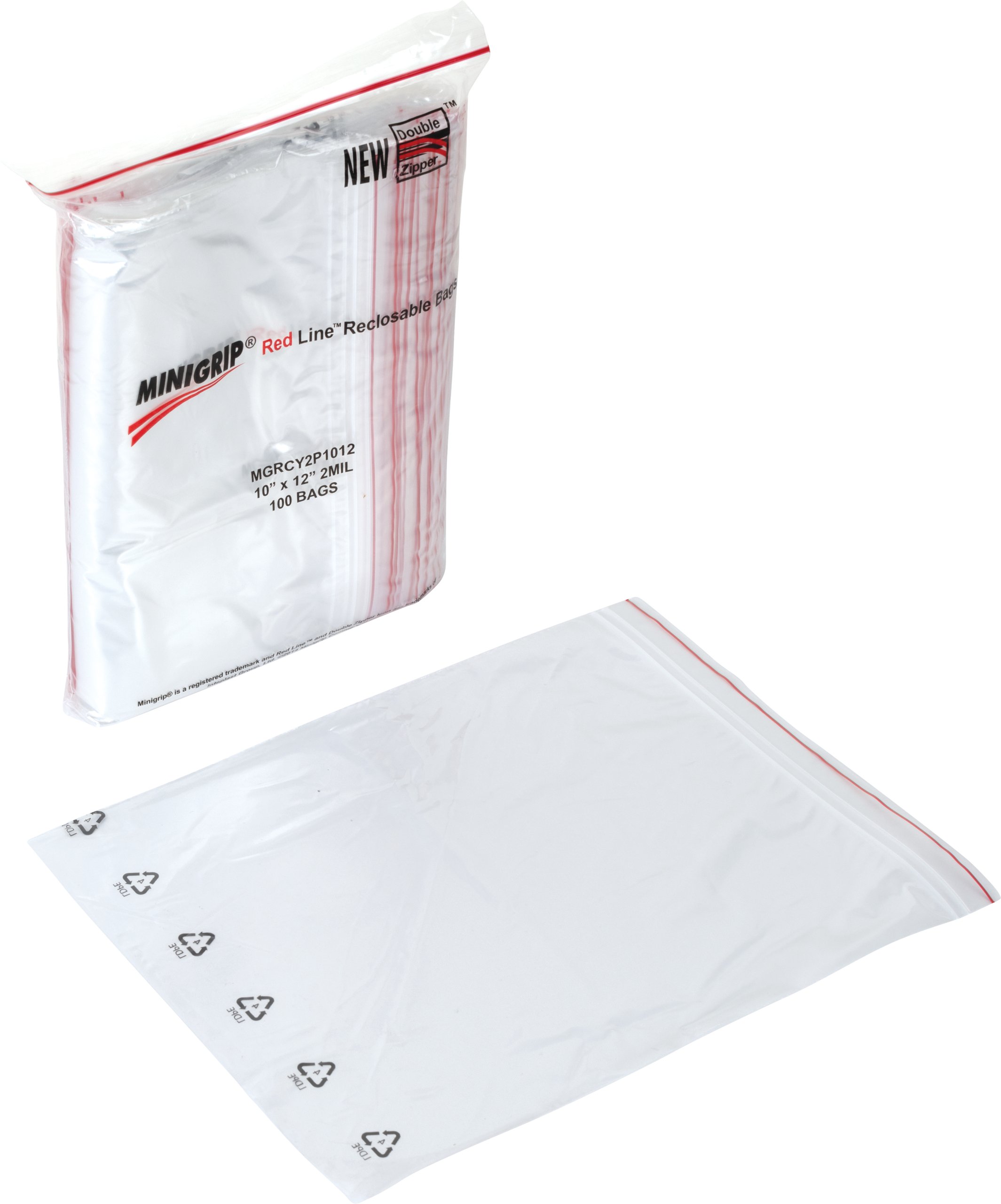 Minigrip® Red Line™ 2 Mil Recyclable Bags