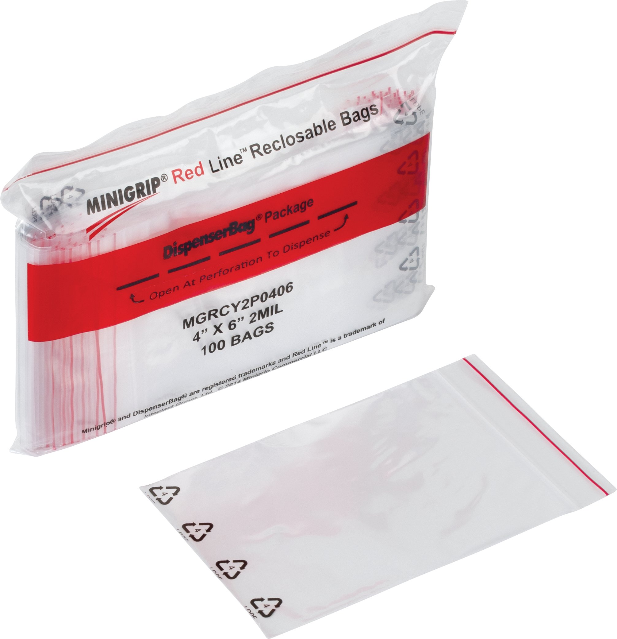Minigrip® Red Line™ 2 Mil Recyclable Bags