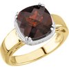 14K Two Tone Mozambique Garnet and .17 CTW Diamond Ring Ref 2625760
