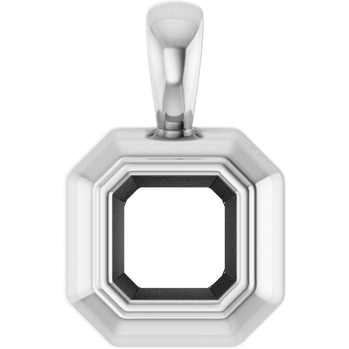 Bezel-Set Solitaire Pendant