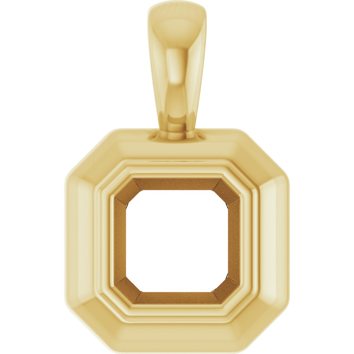 Bezel-Set Solitaire Pendant