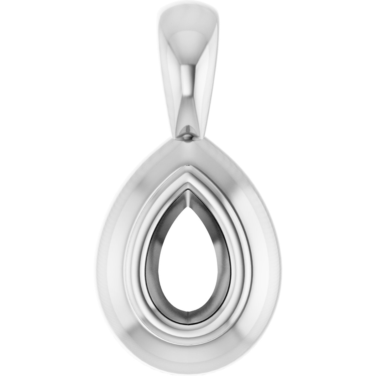 Bezel-Set Solitaire Pendant