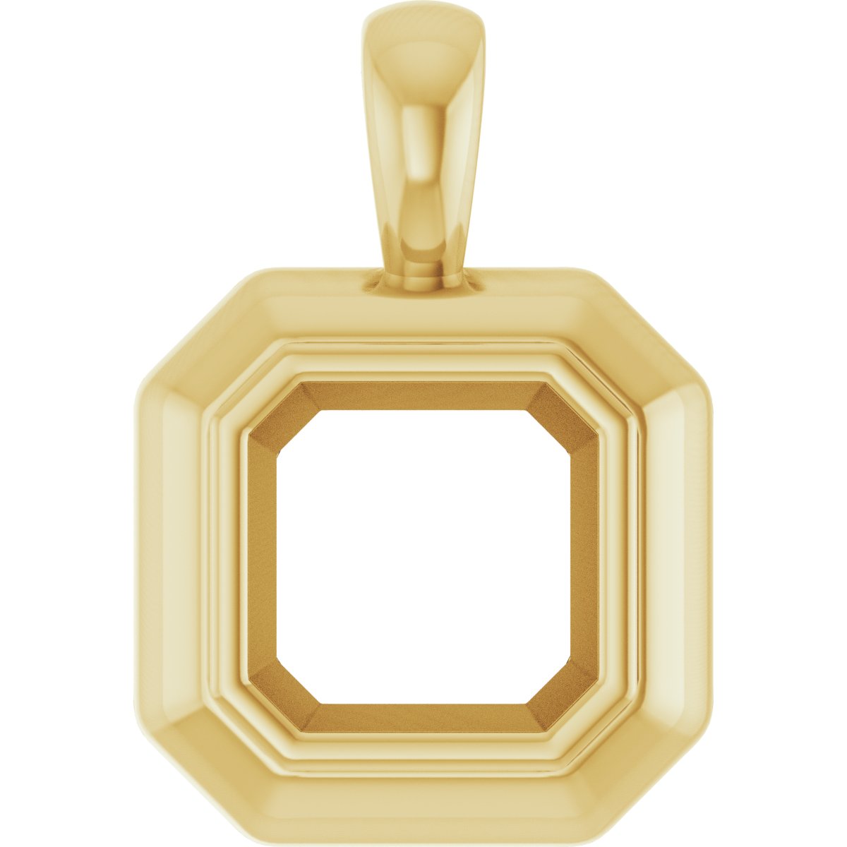 Bezel-Set Solitaire Pendant