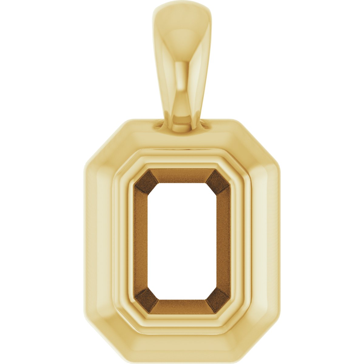 Bezel-Set Solitaire Pendant