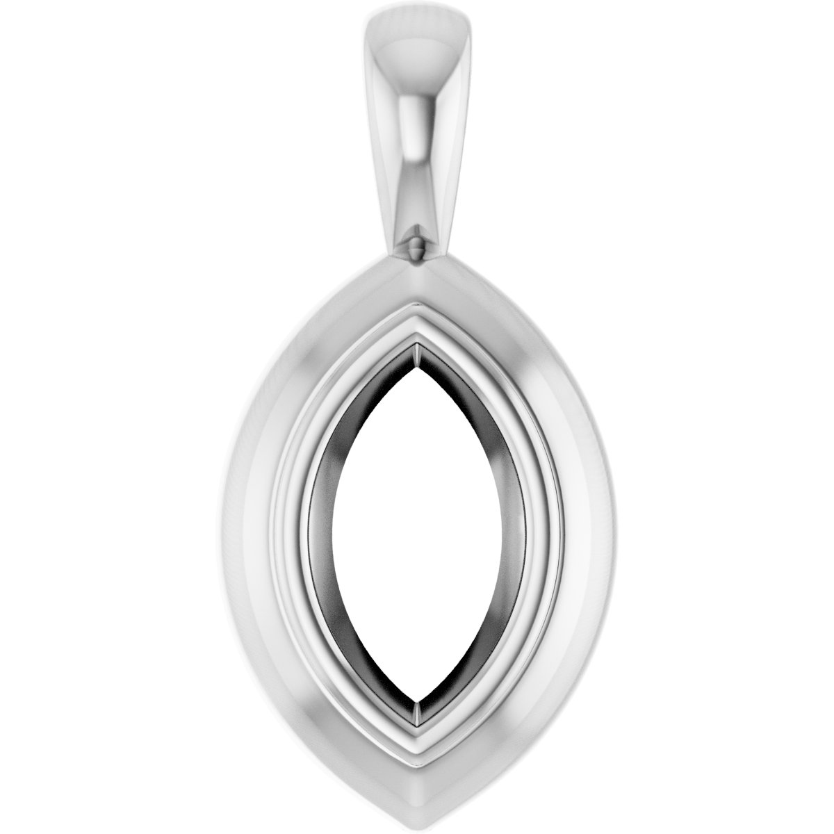 Bezel-Set Solitaire Pendant