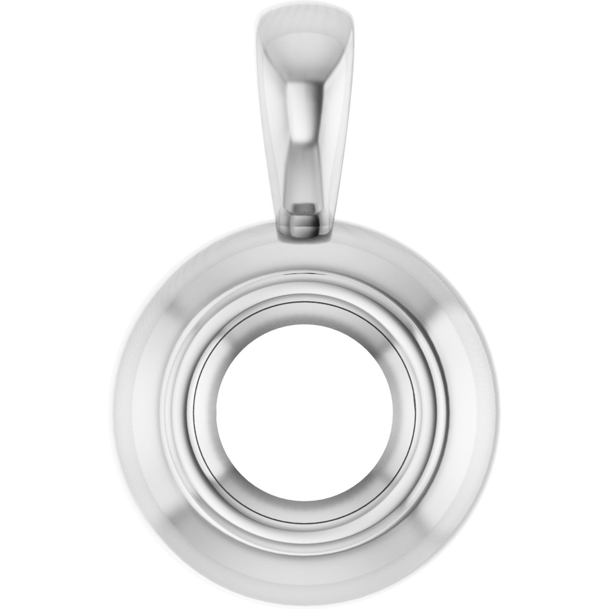Bezel-Set Solitaire Pendant