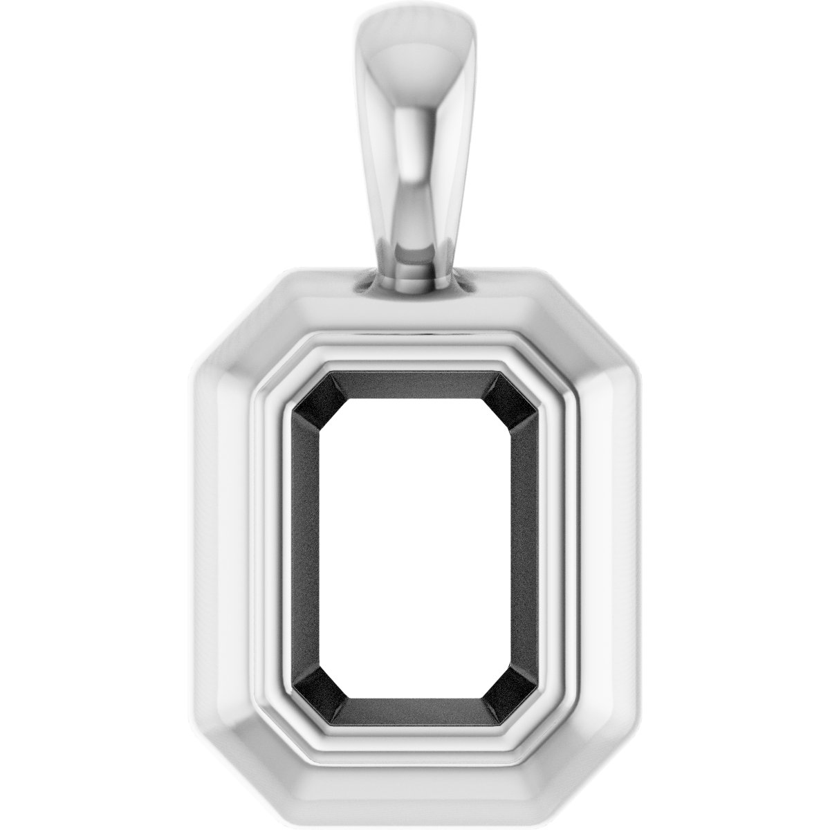 Bezel-Set Solitaire Pendant