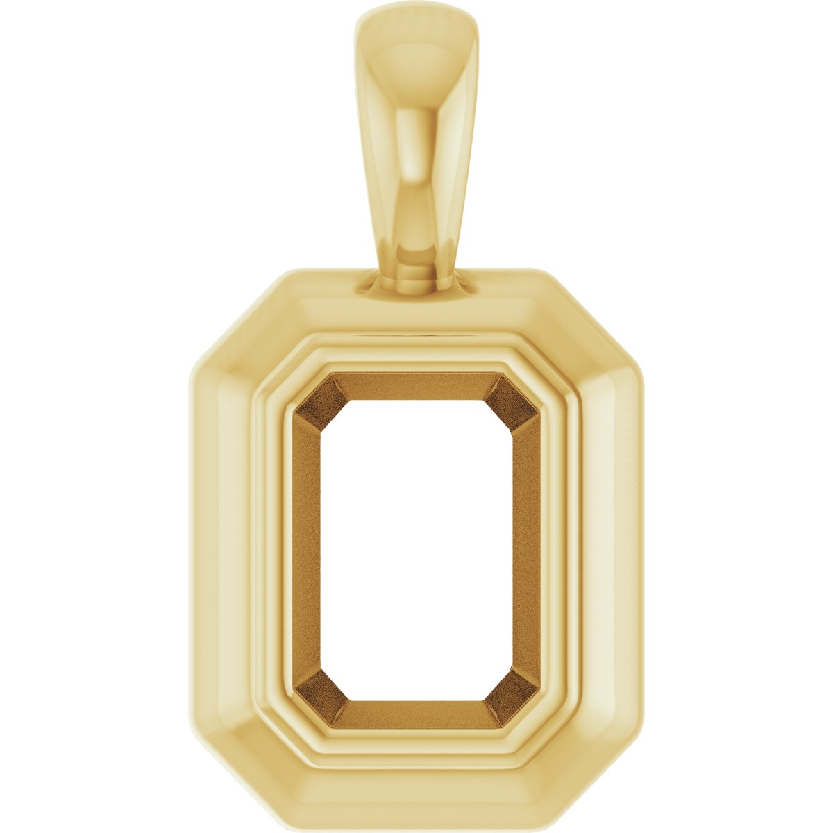 Bezel-Set Solitaire Pendant
