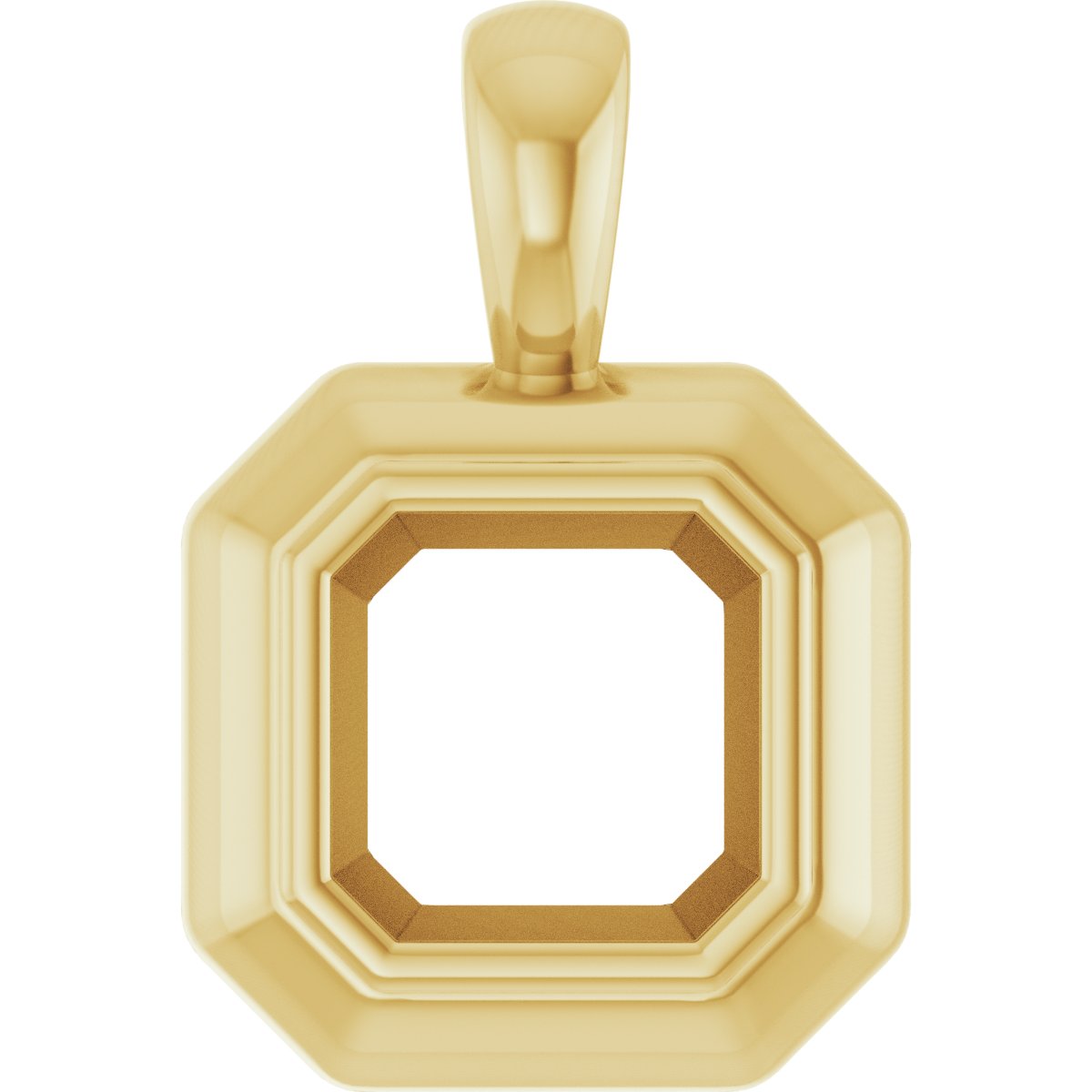 Bezel-Set Solitaire Pendant