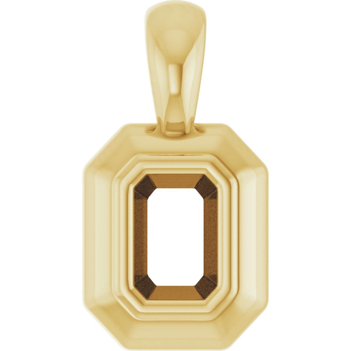 Bezel-Set Solitaire Pendant