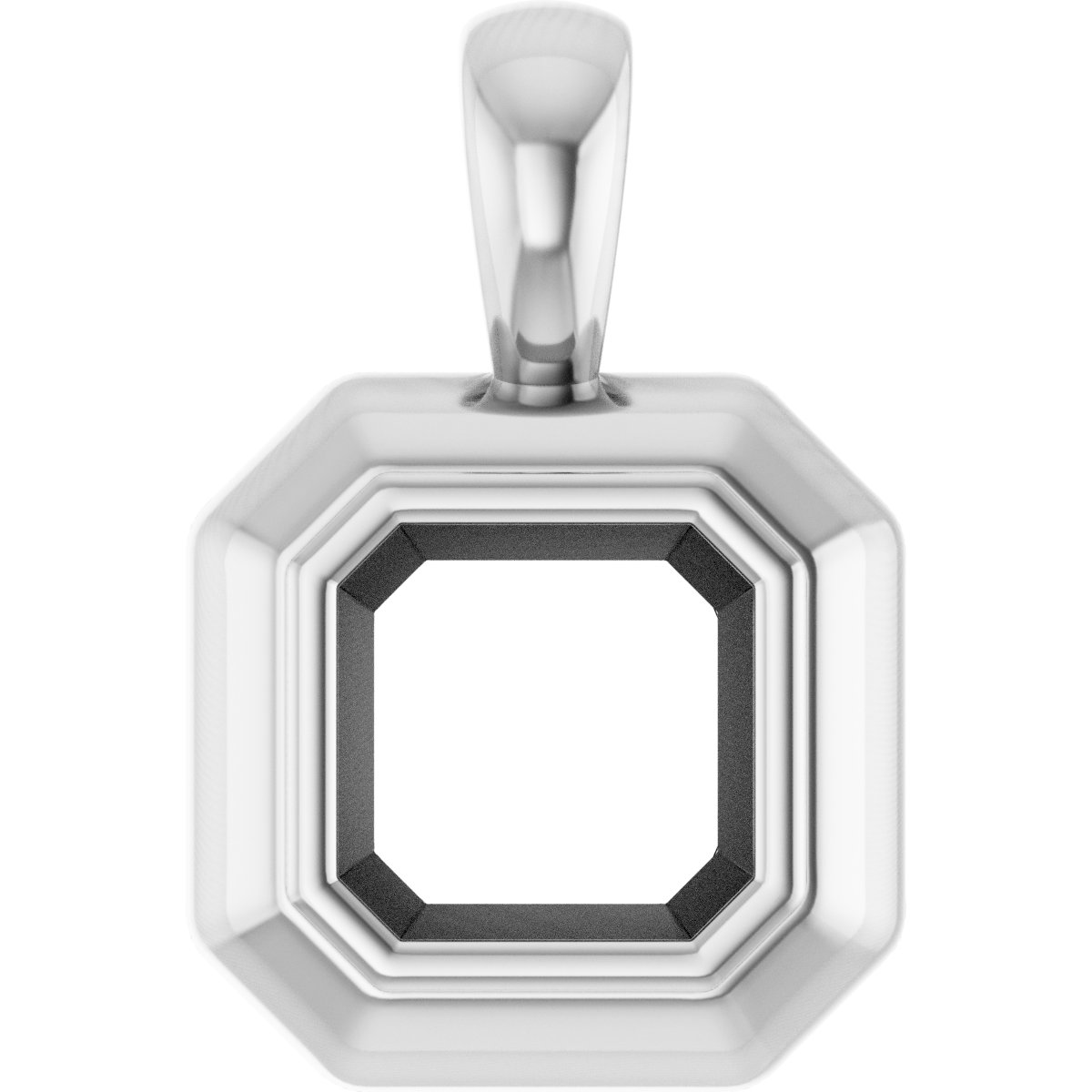 Bezel-Set Solitaire Pendant