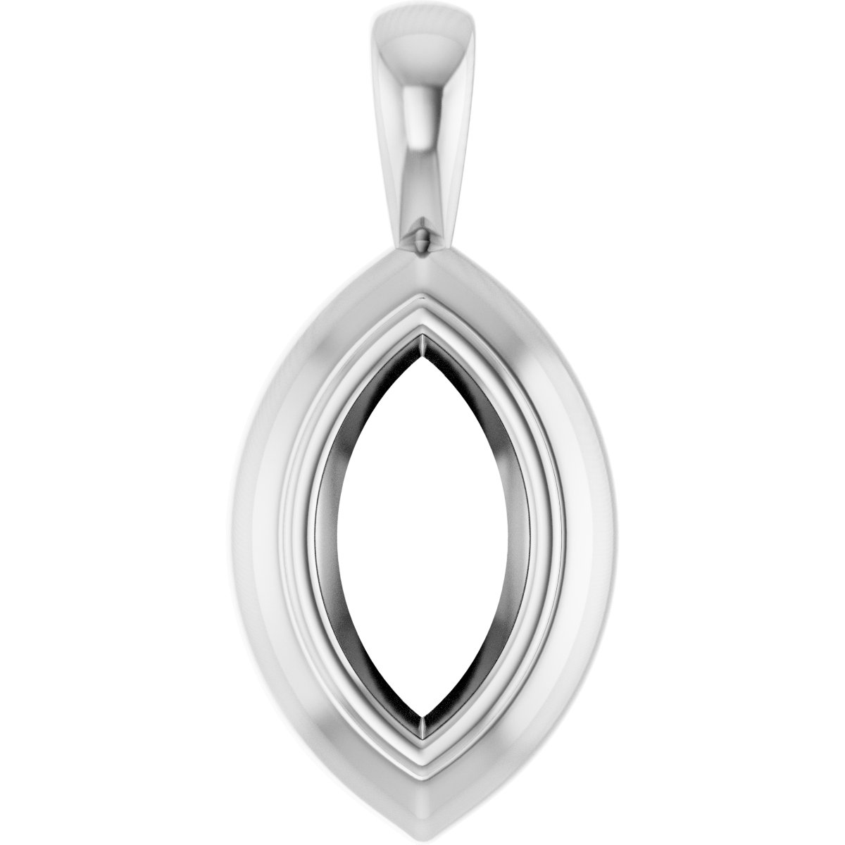Bezel-Set Solitaire Pendant