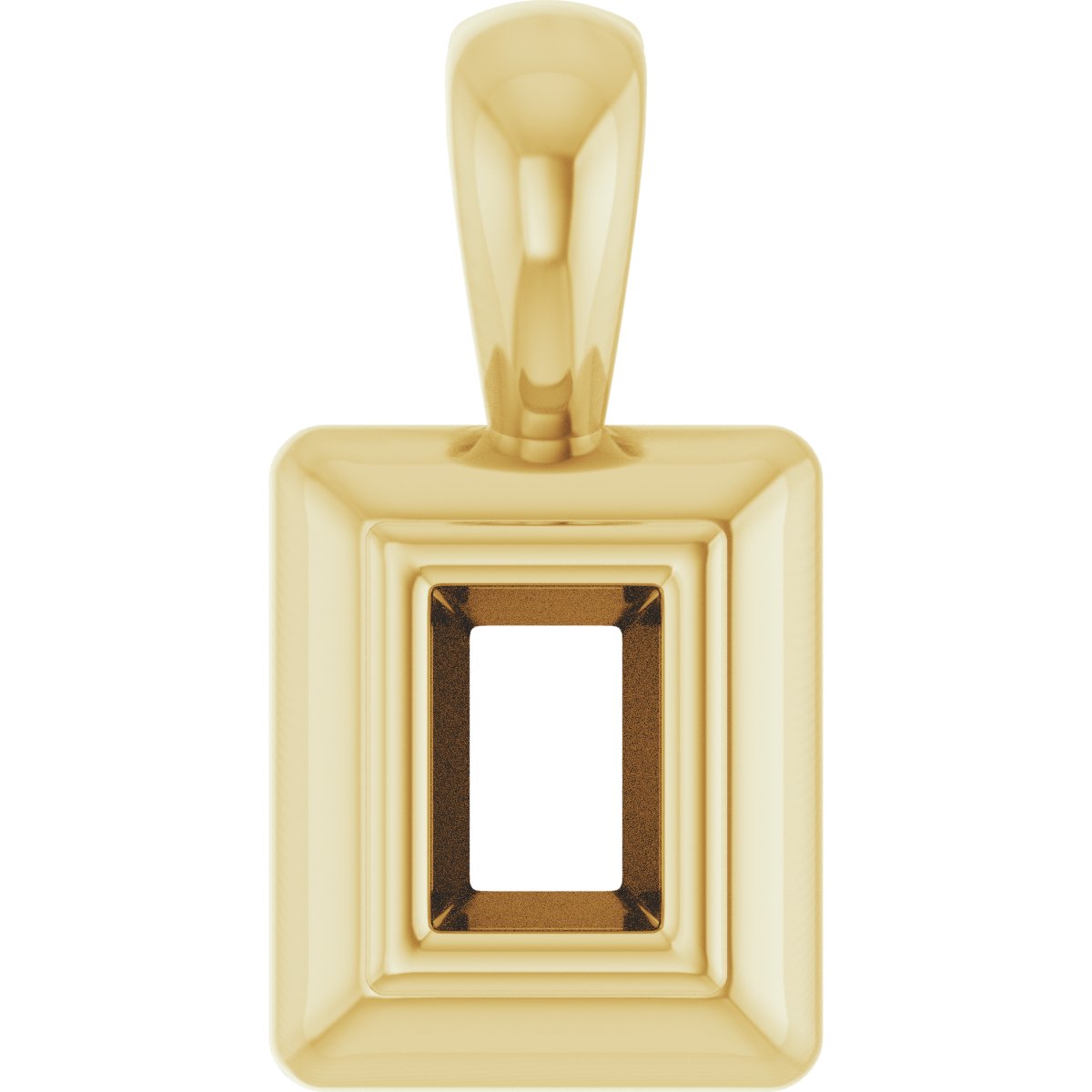 Bezel-Set Solitaire Pendant