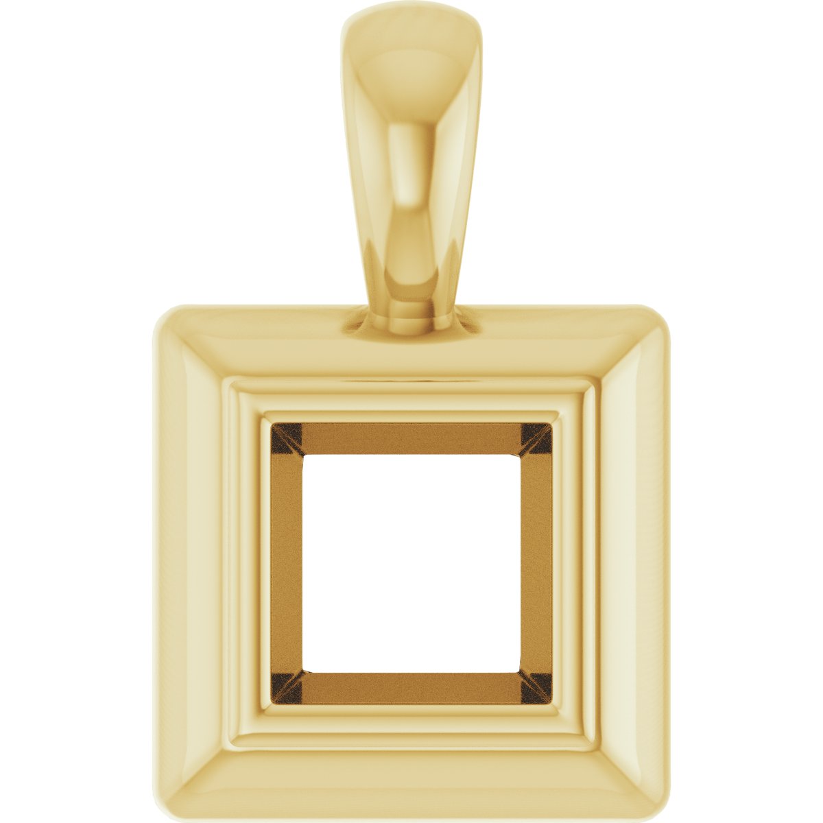 Bezel-Set Solitaire Pendant