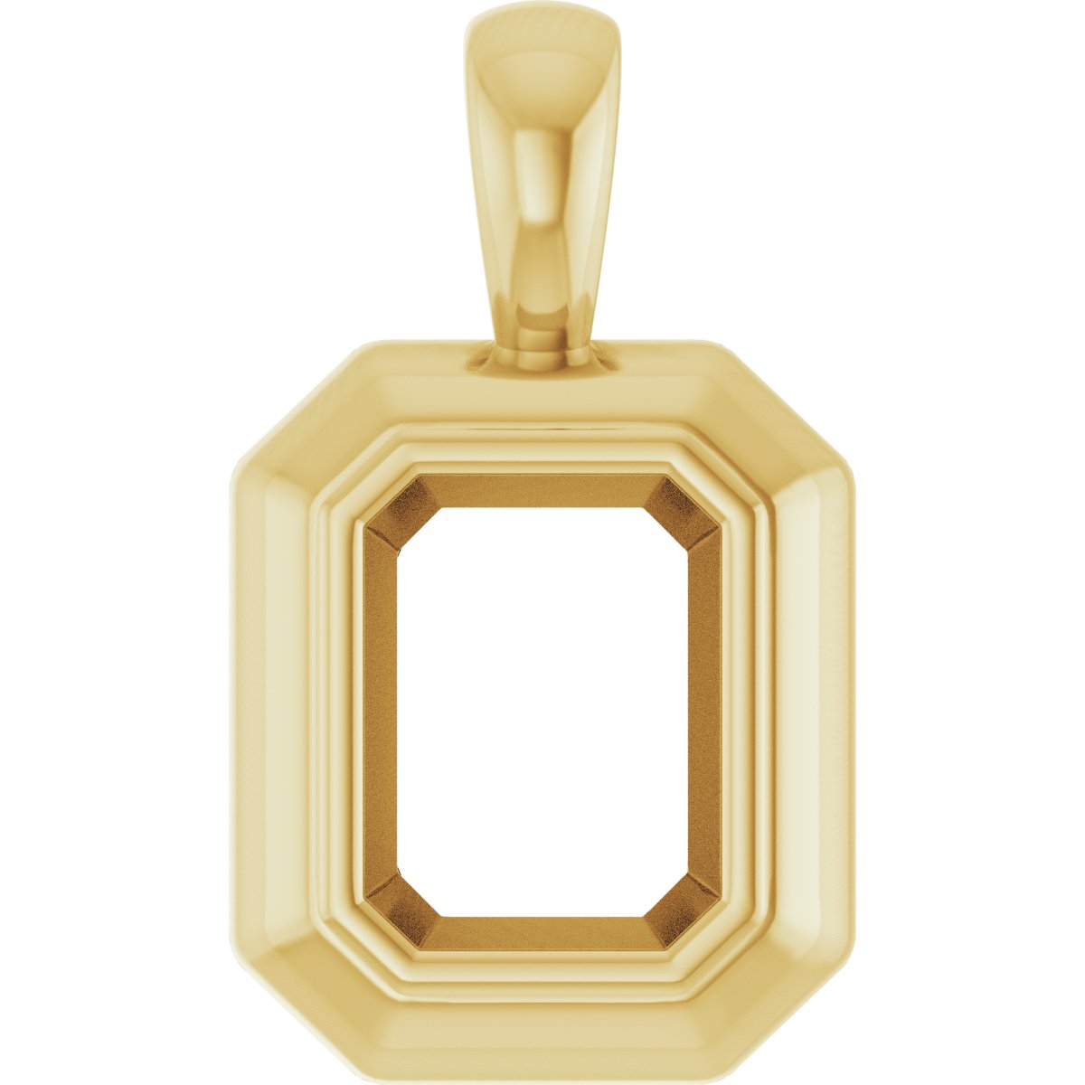 Bezel-Set Solitaire Pendant