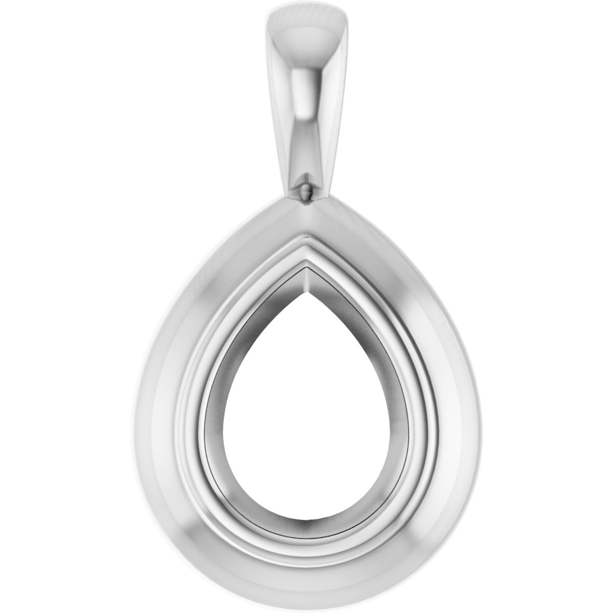 Bezel-Set Solitaire Pendant