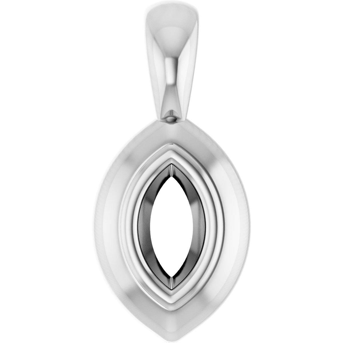 Bezel-Set Solitaire Pendant