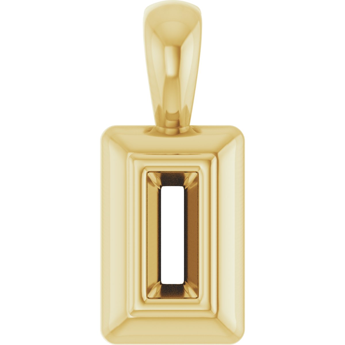 Bezel-Set Solitaire Pendant
