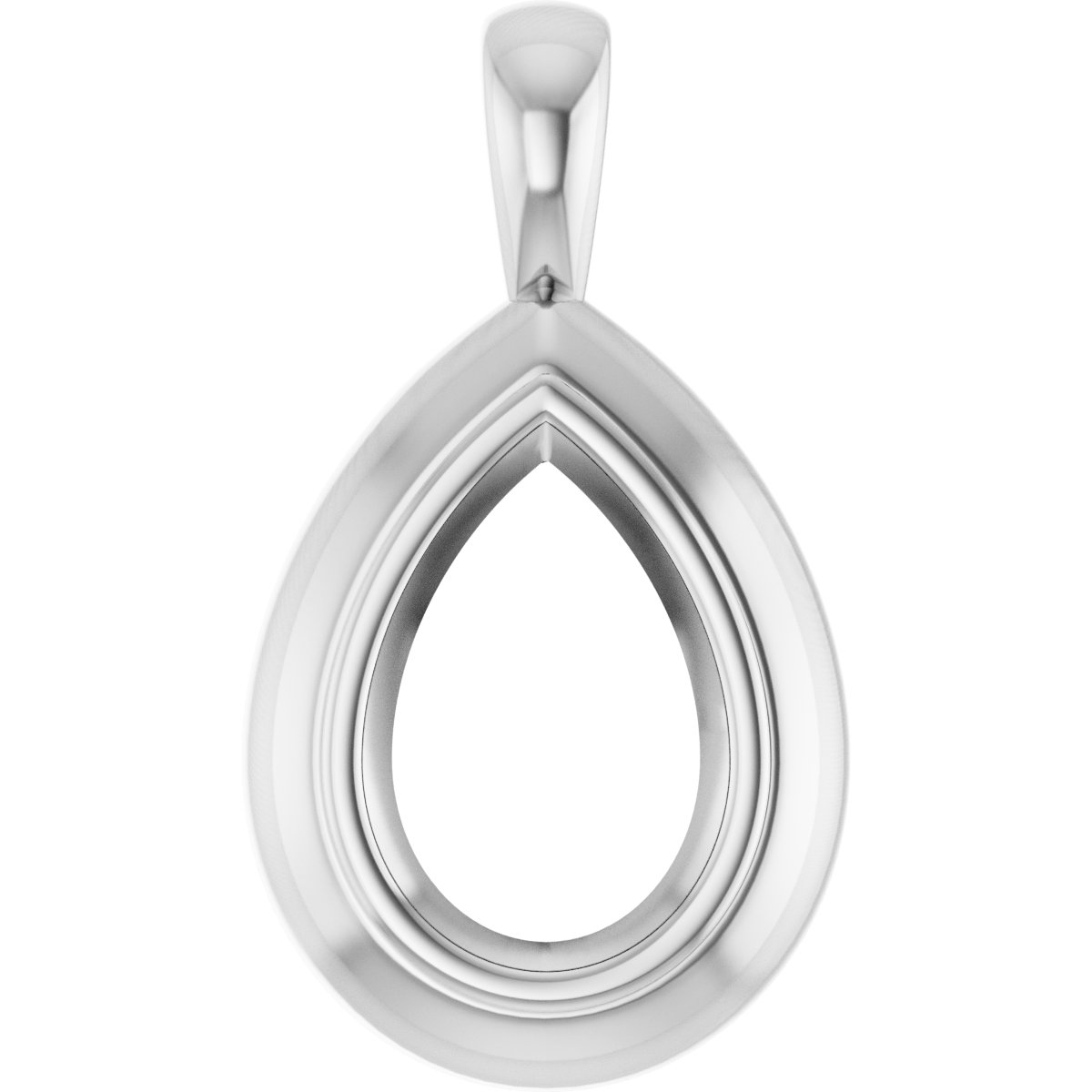 Bezel-Set Solitaire Pendant
