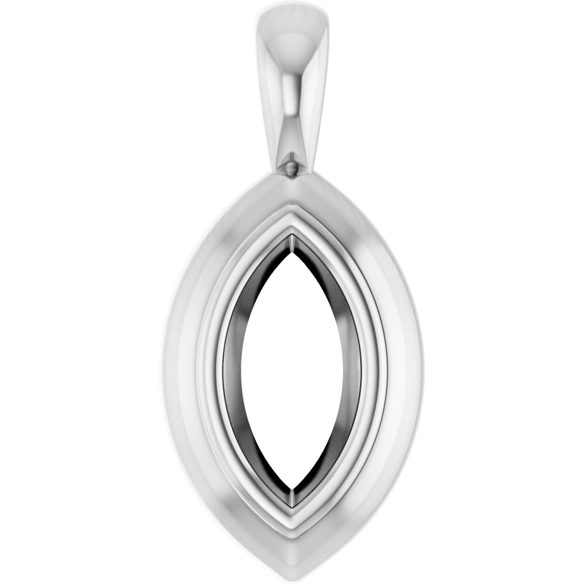 Bezel-Set Solitaire Pendant
