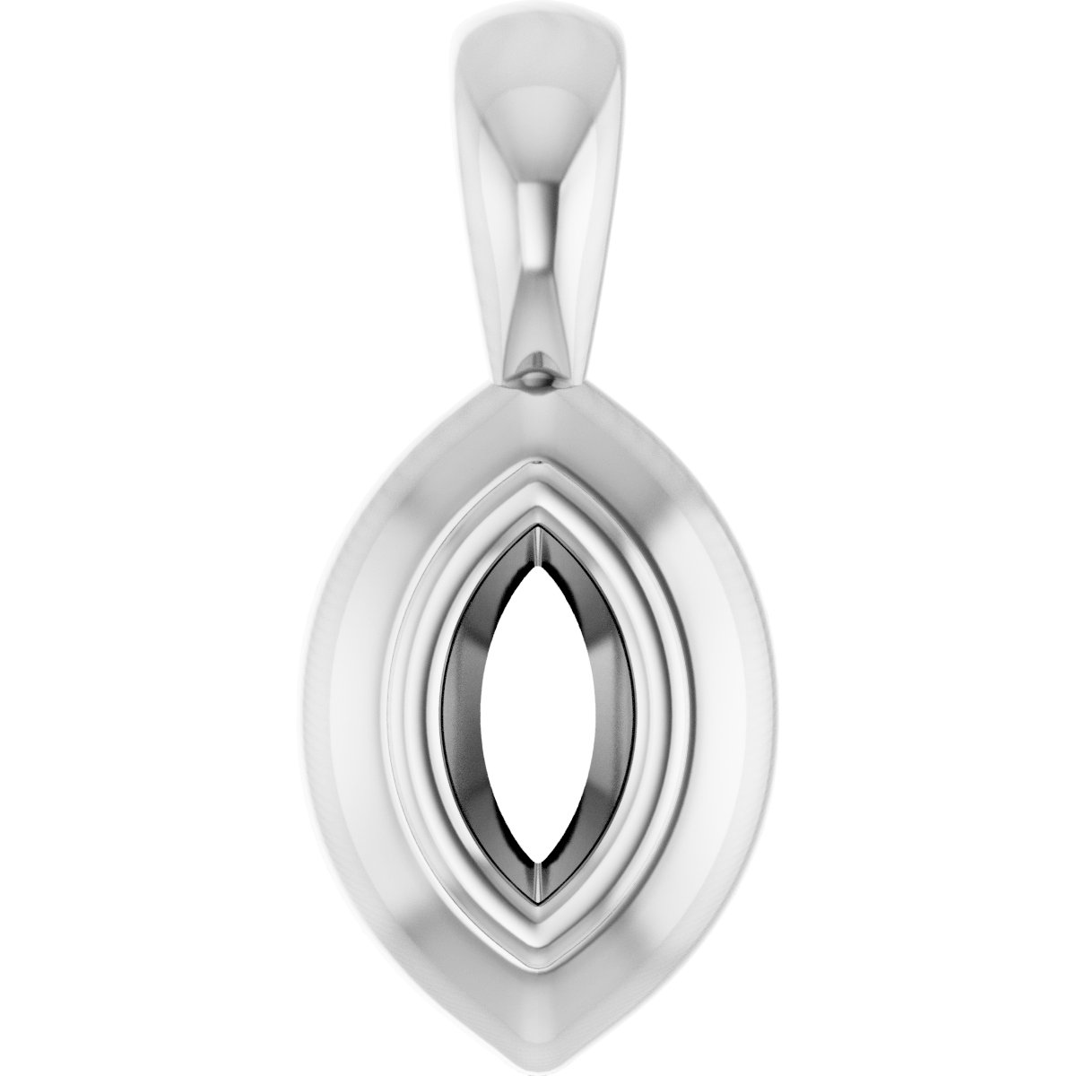 Bezel-Set Solitaire Pendant